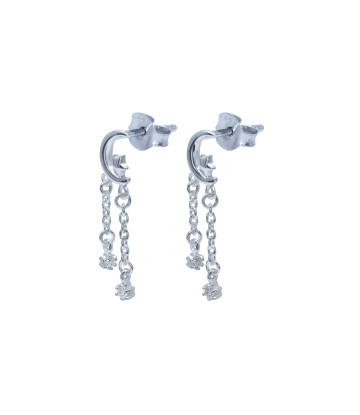 Lovely Moon Silver Stud Earring STS-5912